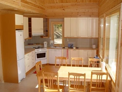 Дизайн кухни каркасного дома фото