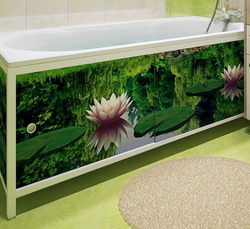 Экраны для ванной пластиковые раздвижные фото