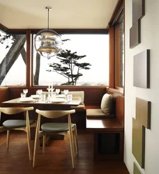 Dining area in a small kitchen photo