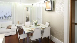 Dining area in a small kitchen photo