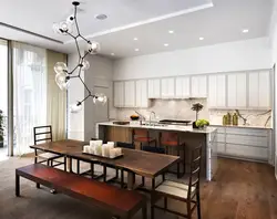 Kitchens with high ceiling design photo