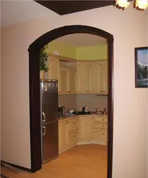 Фото оформить дверной проем на кухню