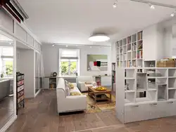 Living Room Design With Storage System