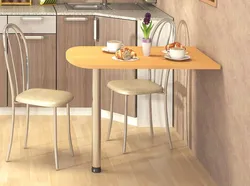 Рассоўныя кухонныя сталы для маленькай кухні фота