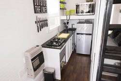 Photo of studio apartments kitchen on the balcony