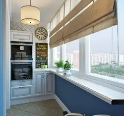 Фота кватэр студый кухня на балконе