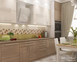 White And Beige Kitchens In The Interior