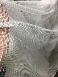 Tulle mesh in the kitchen interior