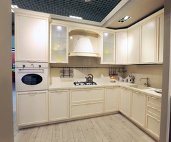 Pearl color in the kitchen interior