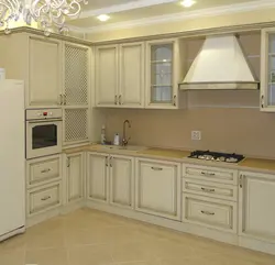 Pearl color in the kitchen interior