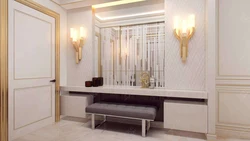 Hallway design with console and mirror