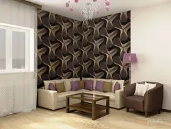 Wallpaper For The Living Room Combined Light Modern Photo Design