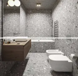 Interior with terrazzo bath