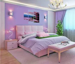 Варианты цветов стен в спальне фото