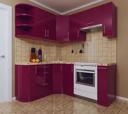 Small kitchen design for corner