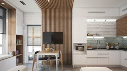 Decorative slats in kitchen design