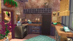 Sims 4 kitchen interior