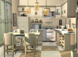 Sims 4 ас үйінің интерьері