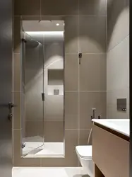 Small bathroom design with partition