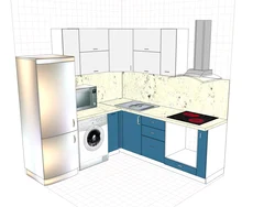 Дизайн Кухни С Котлом И Холодильником
