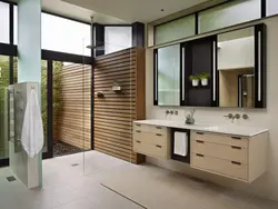 Bathroom furniture in an apartment photo