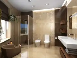 Bathroom Design In Beige Tones