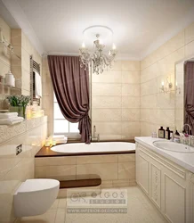 Bathroom Design In Beige Tones