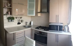 Photo after kitchen renovation in Khrushchev 5 sq m