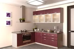 Kitchen design in a modern style in light colors corner