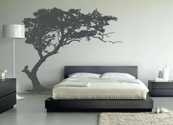 Beautiful drawing in the bedroom photo