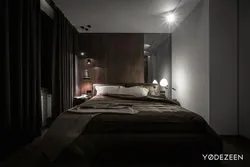 Interior Of A Small Dark Bedroom Photo