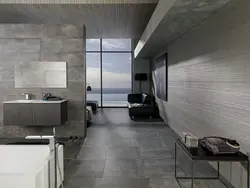 Ванна бөлмесінің дизайны бетон плиткалары