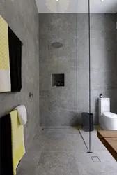Дызайн ваннага пакоя плітка пад бетон