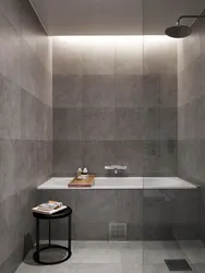 Bathroom design concrete tiles