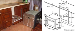 Как встроить духовой шкаф в кухню фото