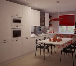 Kitchen Interior In Bright Style