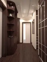 Hallway in a panel house in a two-room apartment, real photos