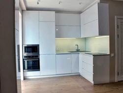 Kitchen corner design with refrigerator household appliances