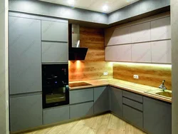 Kitchen corner design with refrigerator household appliances