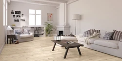 Light Laminate In The Living Room Interior