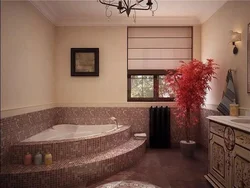 Corner bath with window design