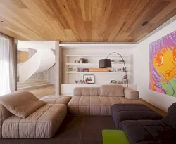 Дизайн квартиры ламинат на потолке