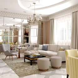 Photo kitchen living room neoclassical