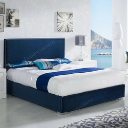Кровать Синего Цвета В Интерьере Спальни