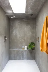 Microcement for bathroom walls photo