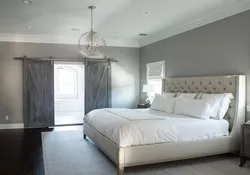 Bedroom Design With Gray Door