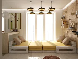 Bedroom design with sitting area