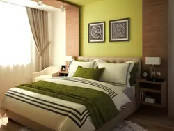 Сочетание оливкового в интерьере спальни