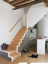 Kitchen design with stairs to the second floor