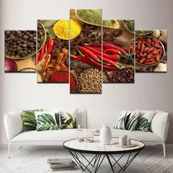 Modular paintings for the wall in the kitchen photo